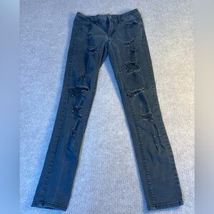Empyre Tessa Skinny Distressed Black Jeans – Size 3 1121